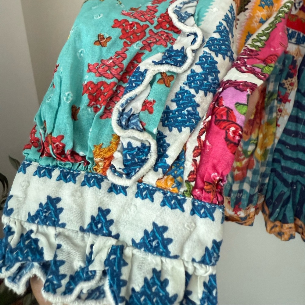 Farm Rio Summer Stitches Romper,Size M - Picture 13 of 13